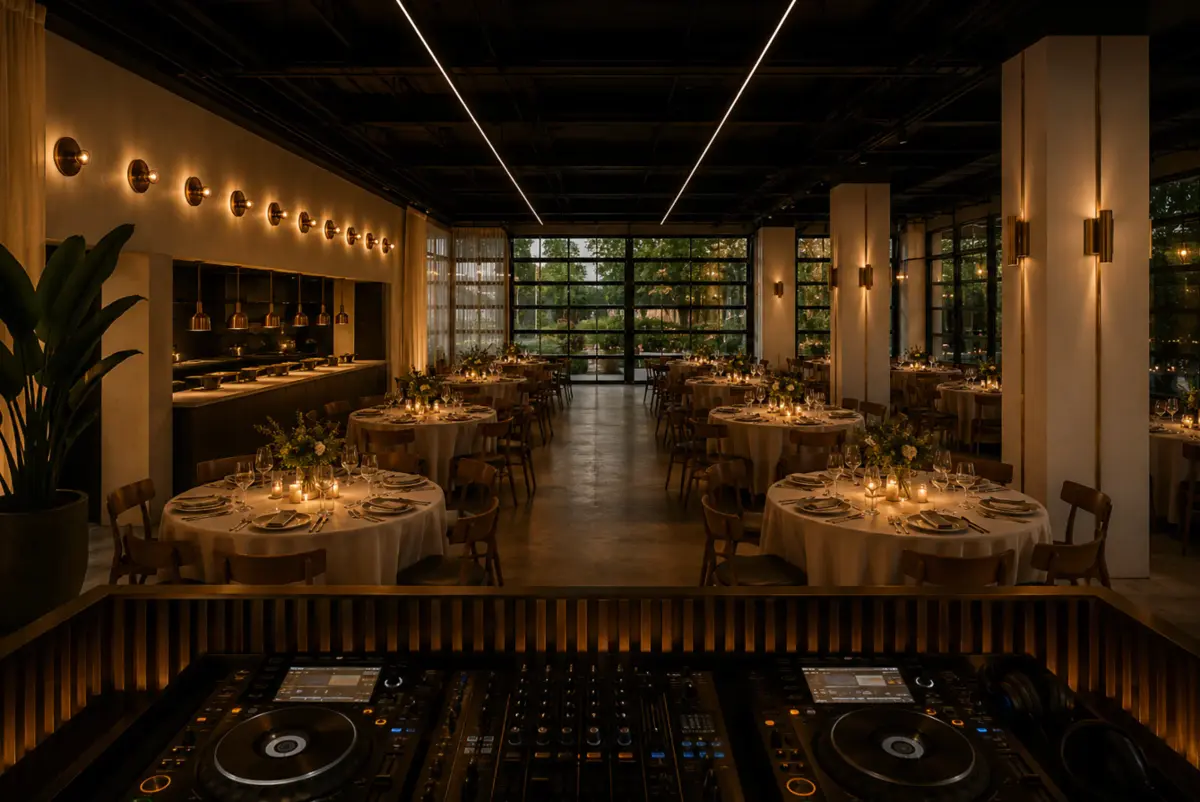 DJ set at a private event at Verde Alexandria